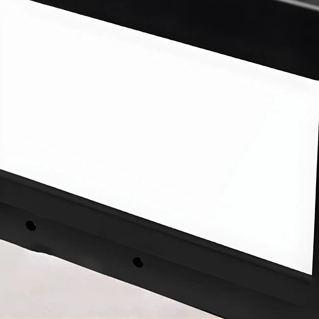 Lampadaires solaires LED rectangulaires noirs pour l'extérieur
