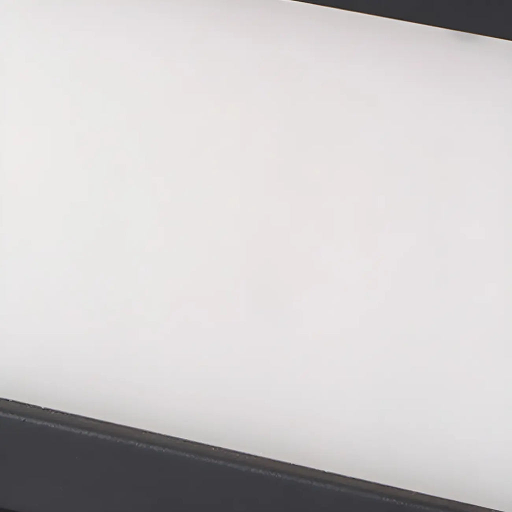Lampadaires solaires LED rectangulaires noirs pour l'extérieur