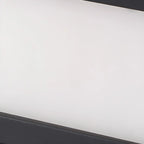 Lampadaires solaires LED rectangulaires noirs pour l'extérieur
