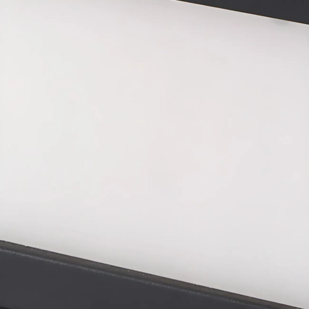 Lampadaires solaires LED rectangulaires noirs pour l'extérieur