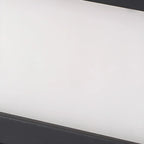 Lampadaires solaires LED rectangulaires noirs pour l'extérieur