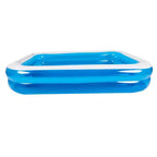 Piscine rectangulaire gonflable Pool Central de 2,6 m, bleue et blanche