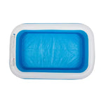 Piscine rectangulaire gonflable Pool Central de 2,6 m, bleue et blanche