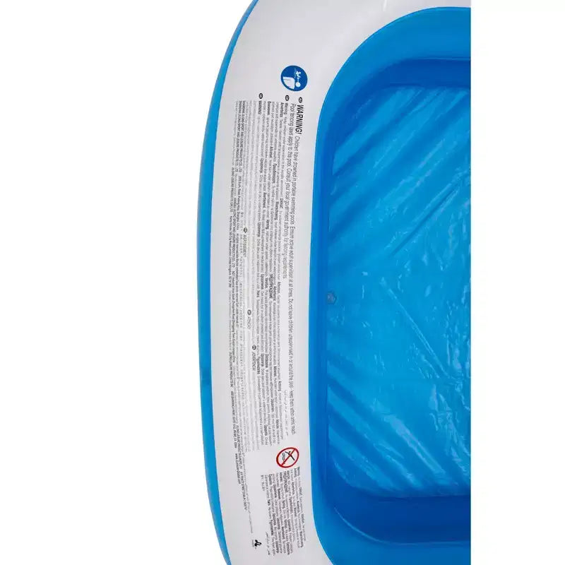 Piscine rectangulaire gonflable Pool Central de 2,6 m, bleue et blanche