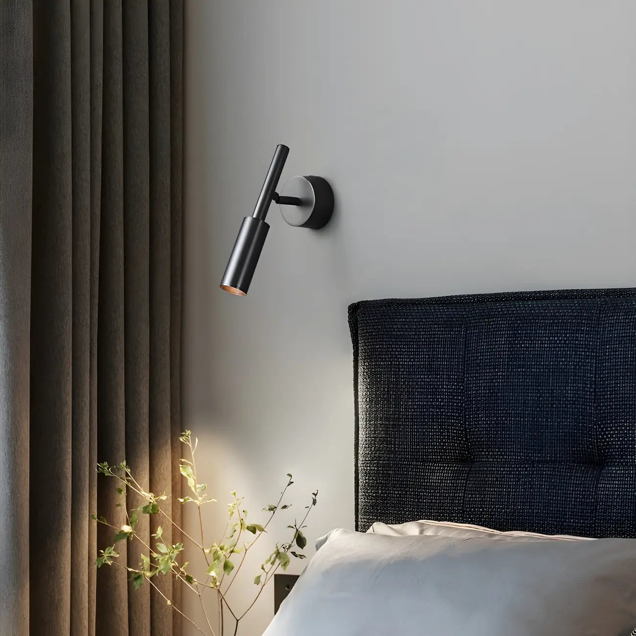 Applique murale de lecture LED moderne à 3 niveaux d'intensité pour chambre à coucher