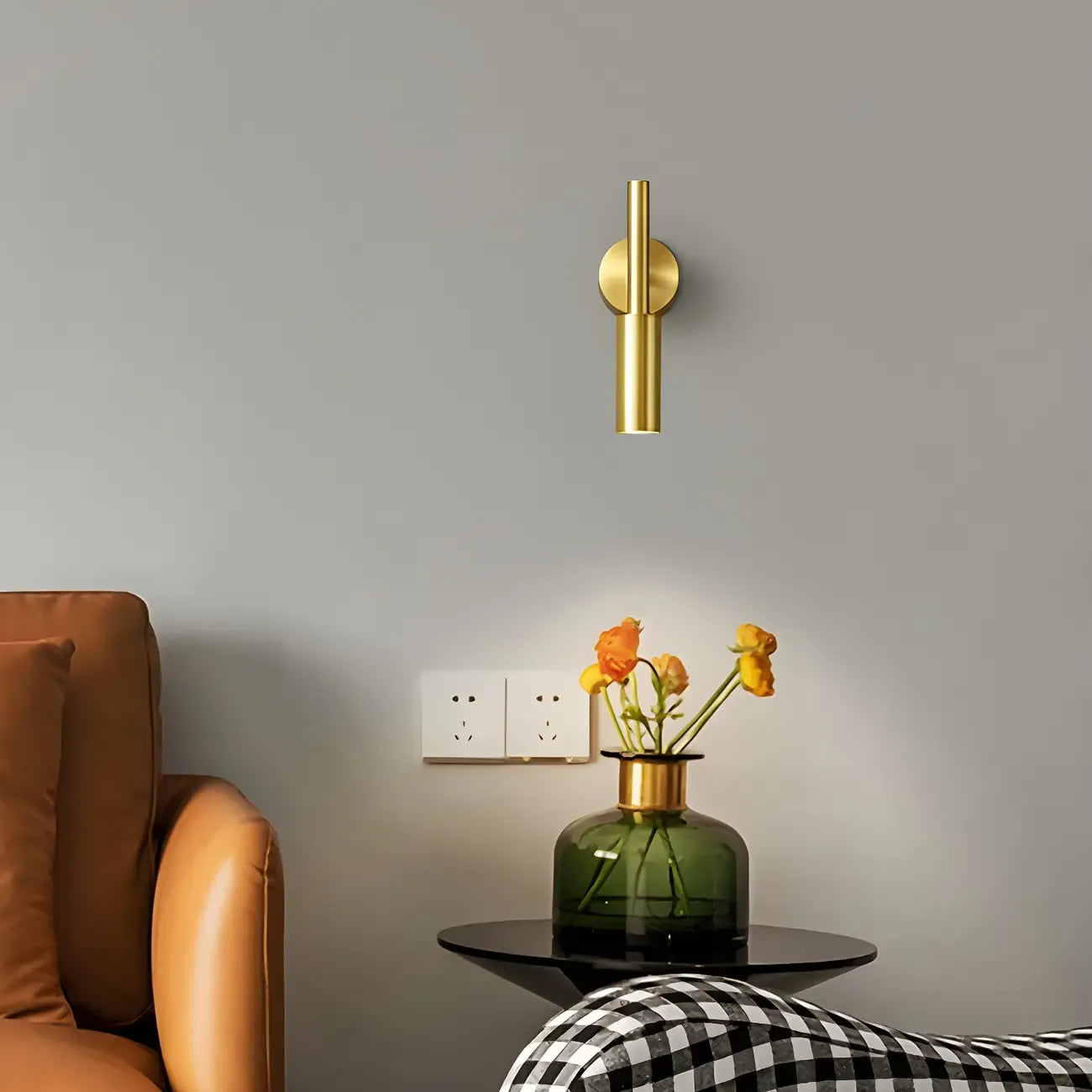 Applique murale de lecture LED moderne à 3 niveaux d'intensité pour chambre à coucher