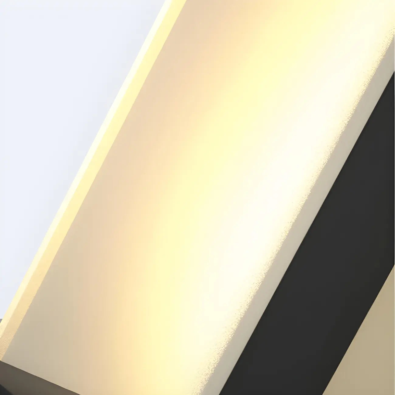 Lampadaires solaires carrés noirs modernes pour l'extérieur