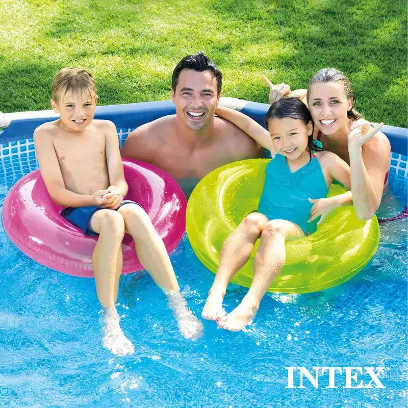 Piscine ronde Intex de 3,05 m avec kit d'entretien, bâche et cartouches filtrantes (lot de 6)