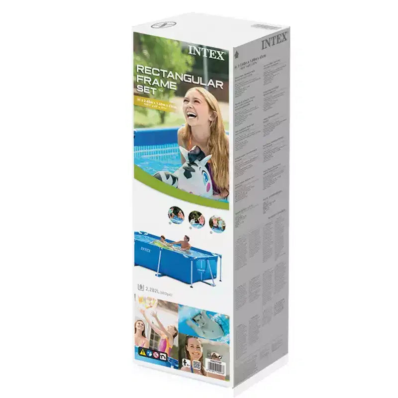 Piscine hors sol Intex 2,6 m x 1,6 m x 66 cm et kit d'entretien et de nettoyage