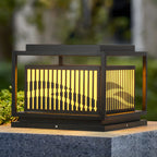 Lampe de poteau rectangulaire étanche à fil pour extérieur