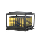 Lampe de poteau rectangulaire étanche à fil pour extérieur