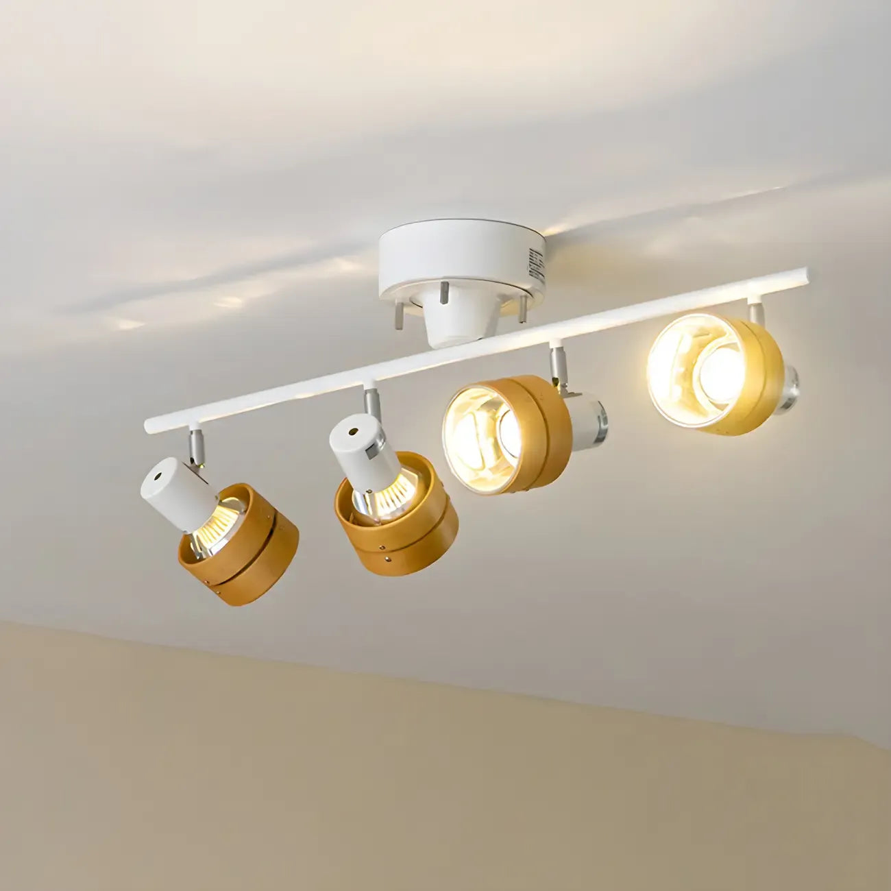 Faretto a binario LED moderno a 4 luci dimmerabile con testa regolabile