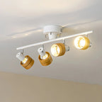 Faretto a binario LED moderno a 4 luci dimmerabile con testa regolabile
