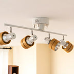 Faretto a binario LED moderno a 4 luci dimmerabile con testa regolabile