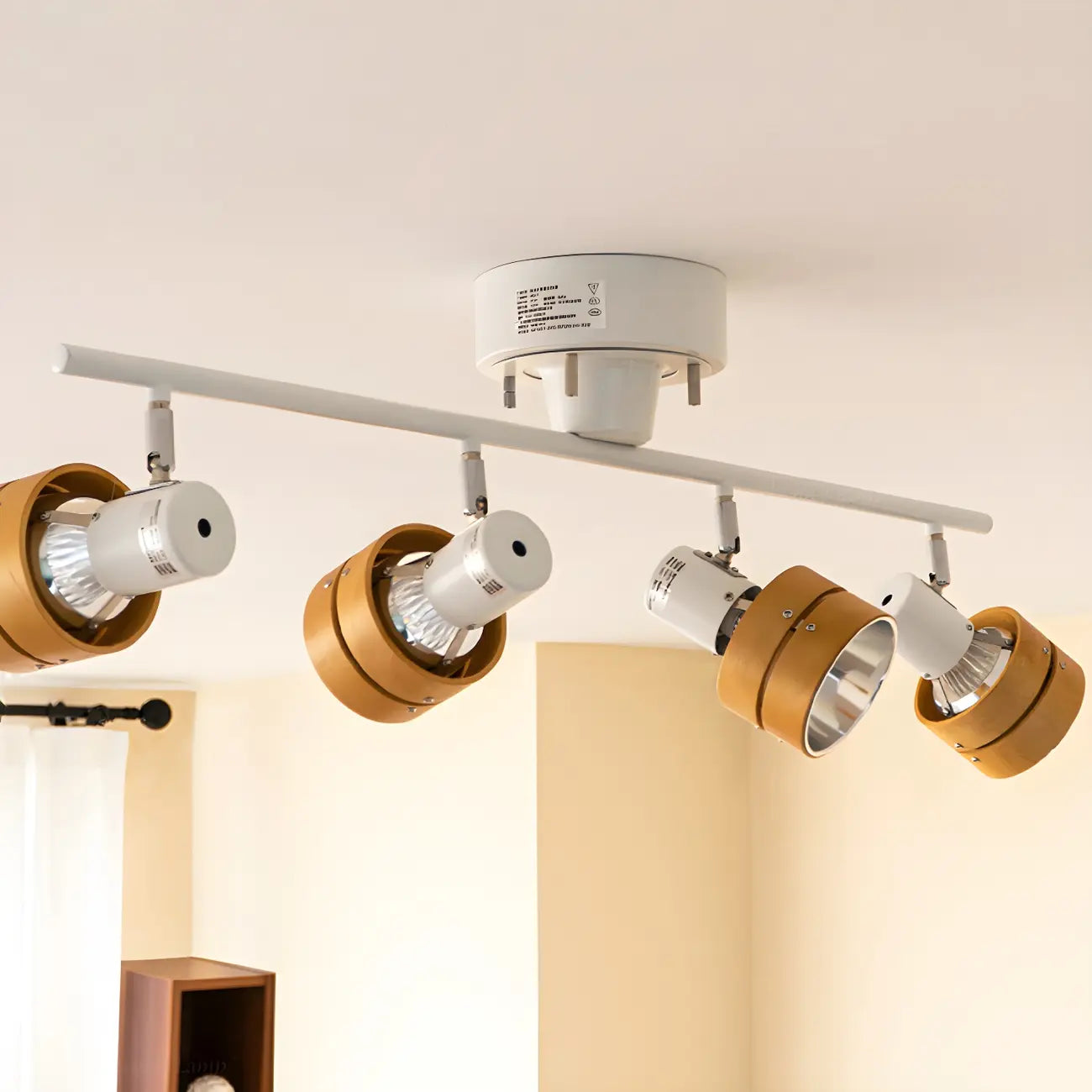 Faretto a binario LED moderno a 4 luci dimmerabile con testa regolabile