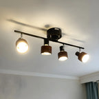 Faretto a binario LED moderno a 4 luci dimmerabile con testa regolabile
