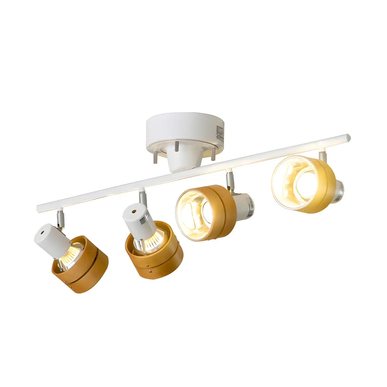 Faretto a binario LED moderno a 4 luci dimmerabile con testa regolabile