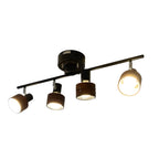 Faretto a binario LED moderno a 4 luci dimmerabile con testa regolabile