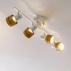 Faretto a binario LED moderno a 4 luci dimmerabile con testa regolabile