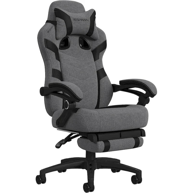 Chaise de jeu RESPAWN 110 Pro - Chaise de jeu avec repose-pieds, chaise de bureau ergonomique