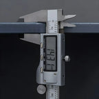 Étagère en bambou gris, vitrine avec porte en acrylique