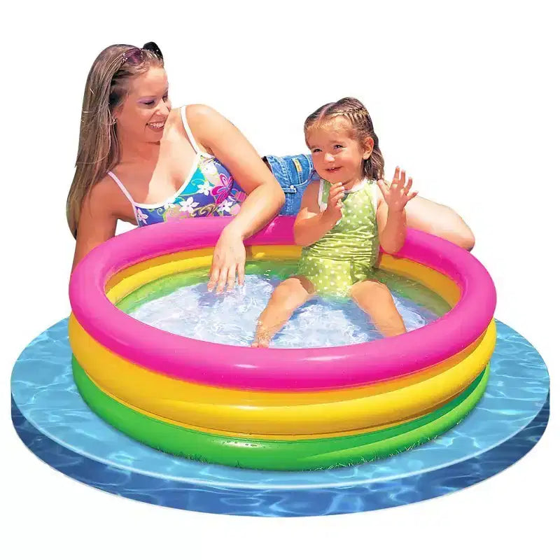 Piscine gonflable pour bébés/enfants Intex Sunset Glow, 86 cm x 25 cm (lot de 6)