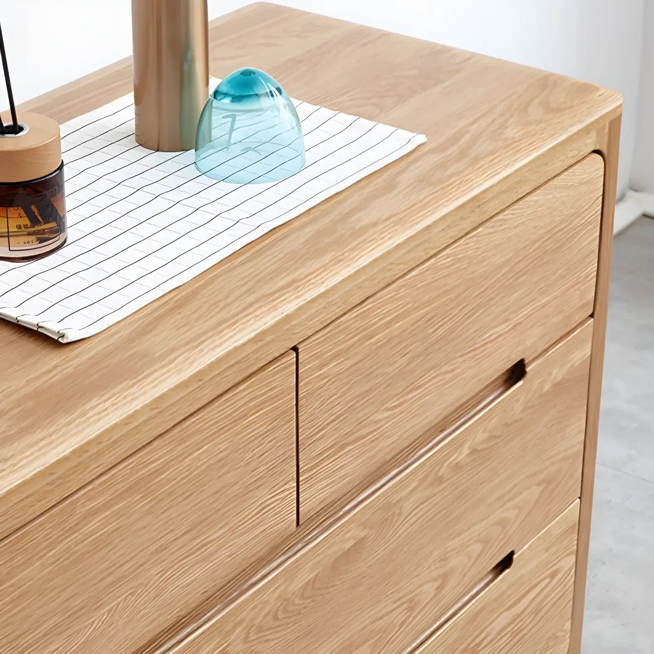 Commodes doubles traditionnelles en bois massif naturel avec tiroirs