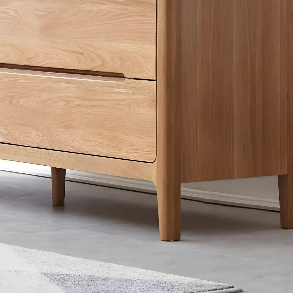 Commodes doubles traditionnelles en bois massif naturel avec tiroirs