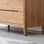 Commodes doubles traditionnelles en bois massif naturel avec tiroirs