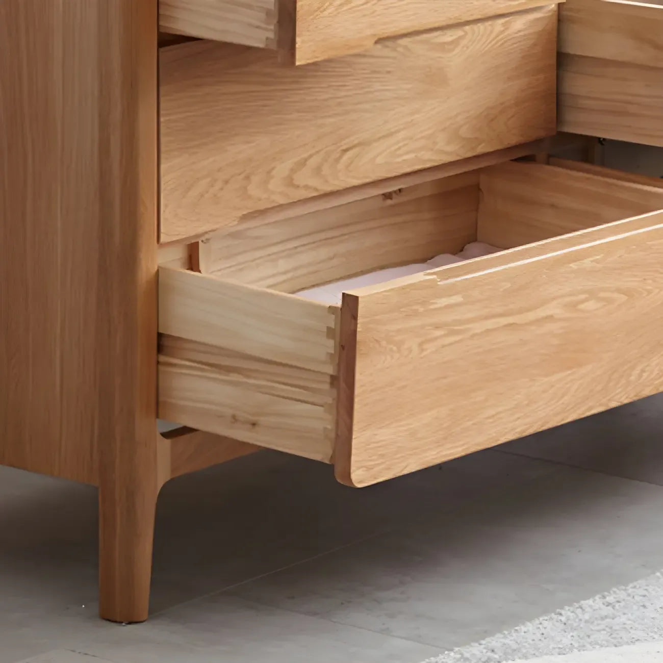 Commodes doubles traditionnelles en bois massif naturel avec tiroirs