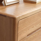 Commodes doubles traditionnelles en bois massif naturel avec tiroirs