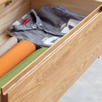 Commodes doubles traditionnelles en bois massif naturel avec tiroirs