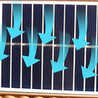 Lampadaires solaires carrés dorés en forme de maison pour l'extérieur