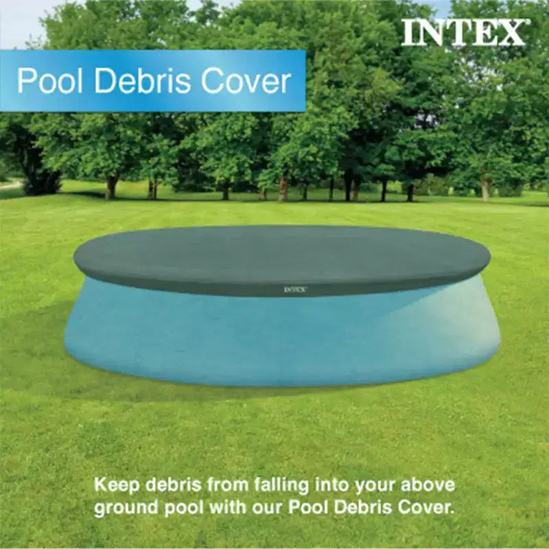 Cartouche filtrante Intex Type H Easy Set fournie avec une bâche ronde en vinyle pour débris de piscine et une piscine gonflable hors-sol pour enfants avec pompe de filtration