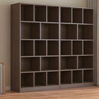 Étagère cubique de rangement en chêne massif de style moderne du milieu du siècle, à 5 niveaux