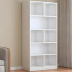 Étagère cubique de rangement en chêne massif de style moderne du milieu du siècle, à 5 niveaux
