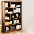 Étagère cubique de rangement en chêne massif de style moderne du milieu du siècle, à 5 niveaux