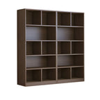 Étagère cubique de rangement en chêne massif de style moderne du milieu du siècle, à 5 niveaux