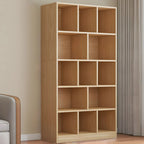 Étagère cubique de rangement en chêne massif de style moderne du milieu du siècle, à 5 niveaux