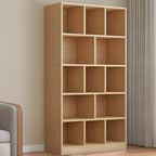 Étagère cubique de rangement en chêne massif de style moderne du milieu du siècle, à 5 niveaux