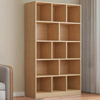 Étagère cubique de rangement en chêne massif de style moderne du milieu du siècle, à 5 niveaux