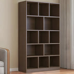 Étagère cubique de rangement en chêne massif de style moderne du milieu du siècle, à 5 niveaux