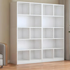 Étagère cubique de rangement en chêne massif de style moderne du milieu du siècle, à 5 niveaux