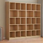 Étagère cubique de rangement en chêne massif de style moderne du milieu du siècle, à 5 niveaux