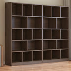 Étagère cubique de rangement en chêne massif de style moderne du milieu du siècle, à 5 niveaux