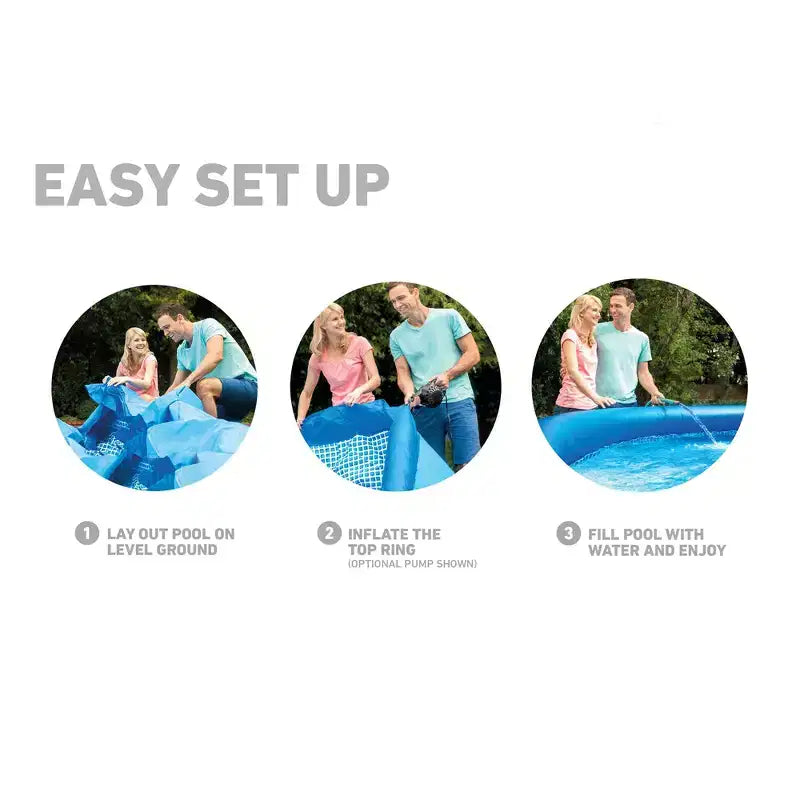 Piscine gonflable Intex 15' x 42 avec kit piscine et bâche de protection Intex 15 pieds