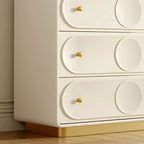 Commode élégante en bois blanc avec tiroirs pour le rangement de la chambre