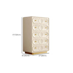 Commode élégante en bois blanc avec tiroirs pour le rangement de la chambre