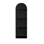 Étagère murale moderne cintrée verticale pour disques vinyles et livres
