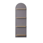 Étagère murale moderne cintrée verticale pour disques vinyles et livres
